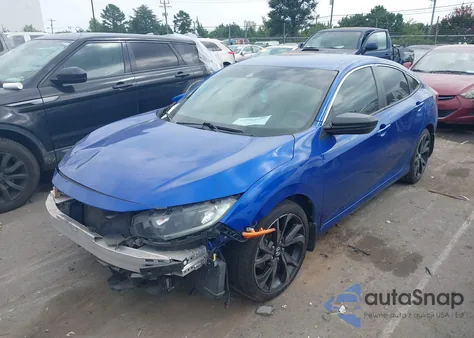 2019 Honda Civic Sport z USA, uszkodzony, nr VIN 2HGFC2F84KH576703